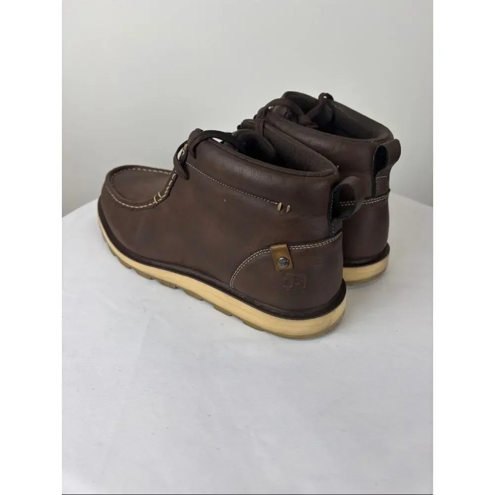 Joe’s Jeans Brown Moc Toe Chukka Boots Men’s Size 10.5 Casual Lace Up Shoes
